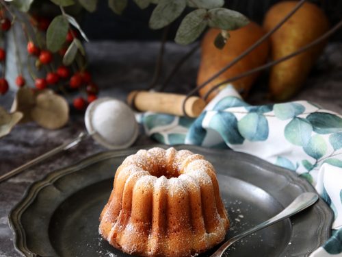 Mini bundt alle pere e zafferano - Pensieri e pasticci