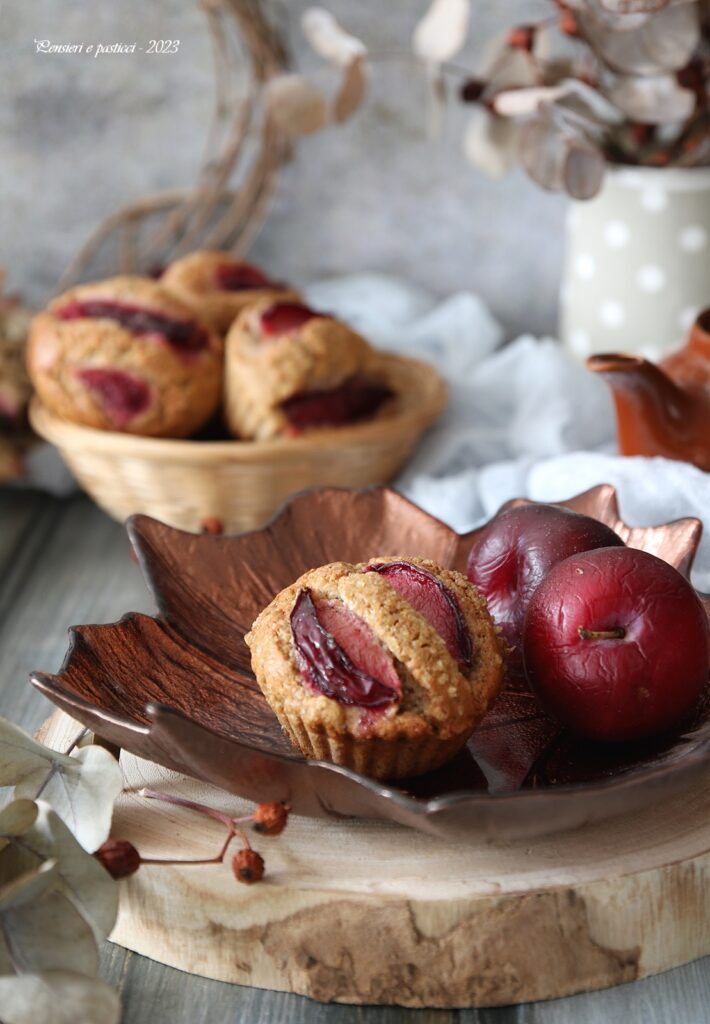 Muffins al grano saraceno prugne e cannella